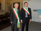 Delegazione di Lucca Sicula alla festa della Luminara in Toscana